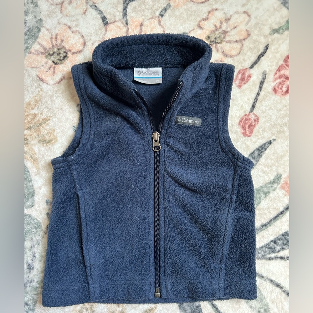 🌟Columbia Dark Blue Fleece Vest - Picture 1 of 6
